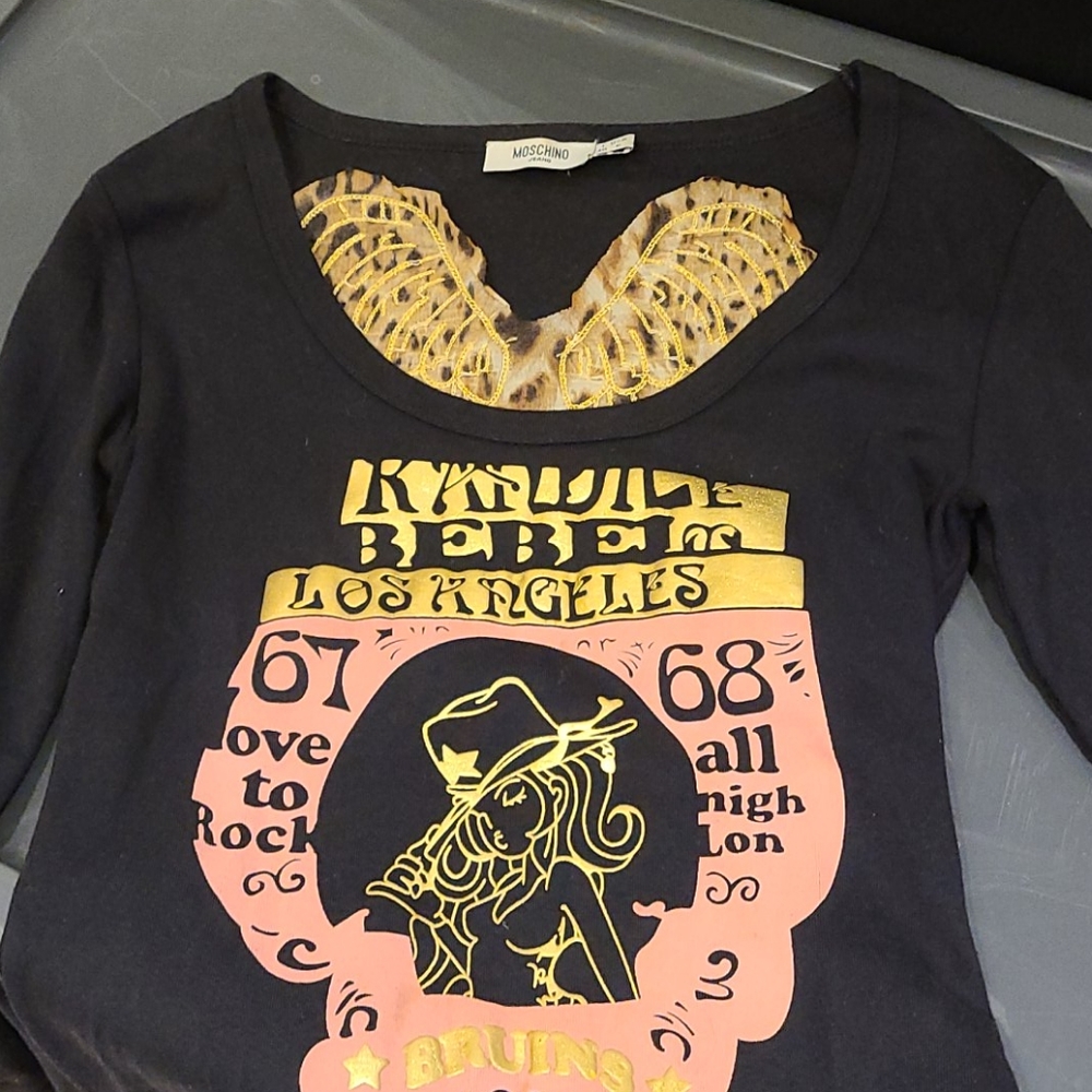 Moschino jeans couture printed top US 6 - Picture 13 of 13